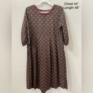 Floral Casual Cotton Anarkali Kurta